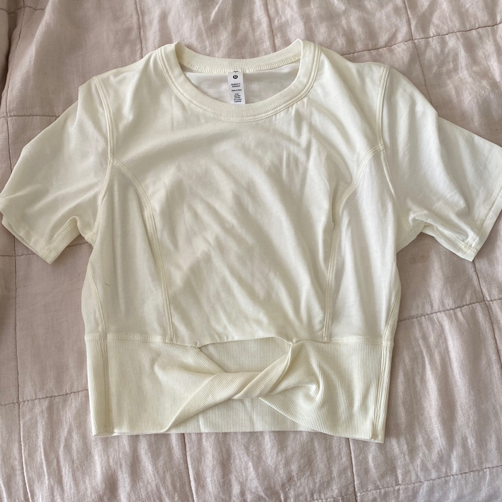 Lululemon crop top twisted knot shirt